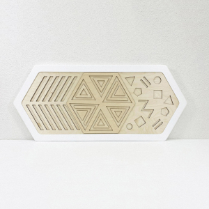 Декоративная тактильная панель - «Рельефные многоугольные формы» - fgospostavki.ru - Белово