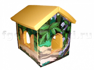 Домик игровой "Джунгли" с рисунком (трансформируется в маты) - fgospostavki.ru - Белово