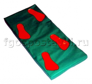 Дорожка массажная в чехле с нашитыми следами (4 следа) - fgospostavki.ru - Белово