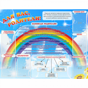 Стенд "Для вас родители!" 1.4x1.1 - fgospostavki.ru - Белово