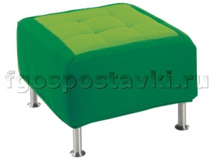 Пуф квадратный на хромированных ножках - fgospostavki.ru - Белово