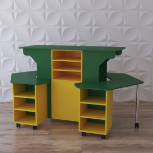 Модульный стеллаж "Весёлые занятия" - fgospostavki.ru - Белово