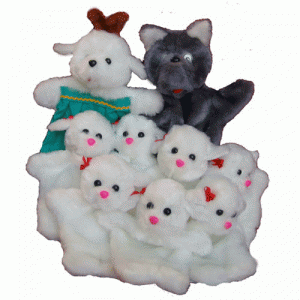 Набор перчаточных кукол "Волк и семеро козлят" - fgospostavki.ru - Белово