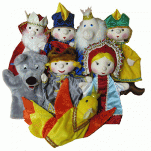 Набор перчаточных кукол "Иван-царевич и серый волк" - fgospostavki.ru - Белово