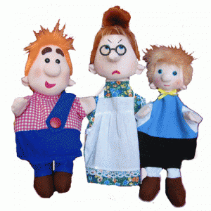 Набор перчаточных кукол "Карлсон, который живет на крыше" - fgospostavki.ru - Белово