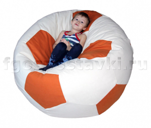 Кресло "Футбольный мяч" с гранулами с чехлом из жаккарда - fgospostavki.ru - Белово