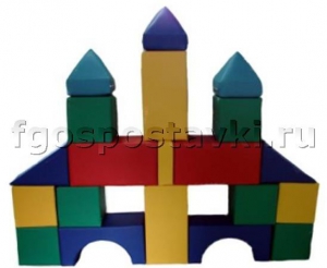 Мягкий модуль-конструктор "Городок" (20 элементов) - fgospostavki.ru - Белово