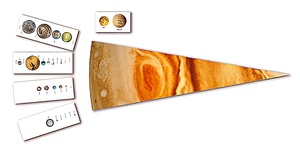 Модель-аппликация "Сравнительные размеры Солнца, планет и их спутников" - fgospostavki.ru - Белово