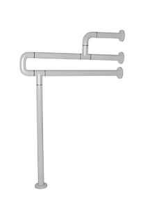 Поручень напольно-настенный с антибактериальным покрытием (белый) - fgospostavki.ru - Белово