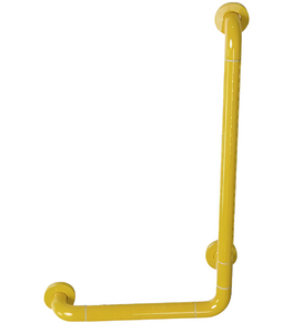 Поручень опорный L-образный вертикальный (желтый) - fgospostavki.ru - Белово