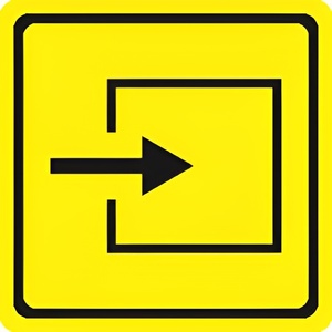 Тактильный знак (вход в помещение) 150х150 - fgospostavki.ru - Белово