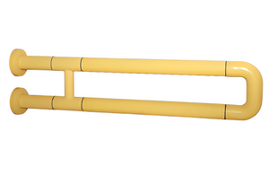 Поручень неоткидной двухопорный с антибактериальным покрытием (желтый) - fgospostavki.ru - Белово