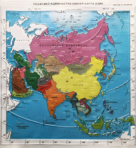 Пособие "Политико-административная карта Азии с краткой справкой о странах" - fgospostavki.ru - Белово