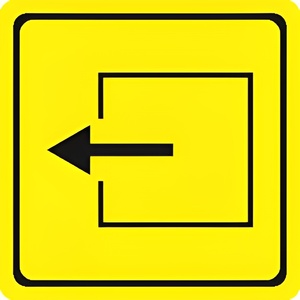 Тактильный знак (выход из помещения) 150х150 - fgospostavki.ru - Белово