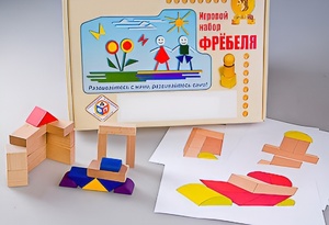 Игровой набор Фребеля "Конструктор деревянный без соединений-2" (Серия "Эксперимент") - fgospostavki.ru - Белово