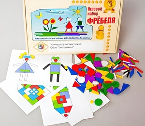 Игровой набор Фребеля "Конструктор плоскостной-4" (Серия "Эксперимент") - fgospostavki.ru - Белово