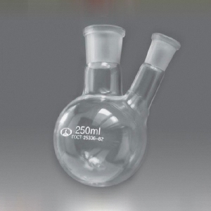 Колба круглодонная с двумя горловинами и шлифами 250 мл. - fgospostavki.ru - Белово