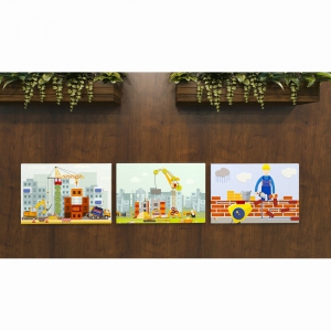 Комплект настенных панелей «Стройка» - fgospostavki.ru - Белово