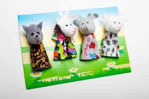 Пальчиковый театр "Волк и козлята" (4 персонажа) - fgospostavki.ru - Белово