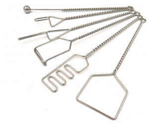 Постановочные зонды на витых ручках с колечком (с металлическим шариком). Комплект из 6 зондов - fgospostavki.ru - Белово