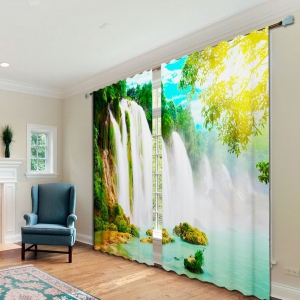 Комплект светонепроницаемых штор "Водопад" - fgospostavki.ru - Белово