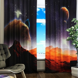 Комплект светонепроницаемых штор "Марсианская одиссея" - fgospostavki.ru - Белово