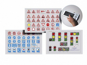 Базовый комплект светового оборудования "Дорожные знаки. Светофоры" с сенсорным беспроводным пультом дистанционного управления - fgospostavki.ru - Белово