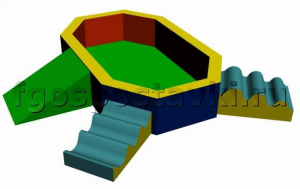 Манеж 180х120х30 см (с приставными элементами) - fgospostavki.ru - Белово