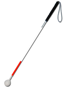 Трость телескопическая графитовая с вращающимся наконечником в виде шара - fgospostavki.ru - Белово