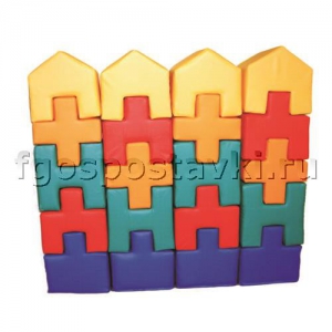 Мягкий модуль-конструктор "Строитель" (20 элементов) - fgospostavki.ru - Белово