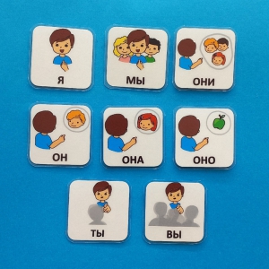 Набор карточек "Местоимения" - fgospostavki.ru - Белово