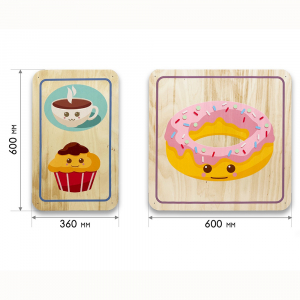 Набор стеновых панелей «Милая еда - Завтрак» - fgospostavki.ru - Белово