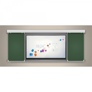 Многофункциональная раздвижная система аудиторных досок 65'' - fgospostavki.ru - Белово