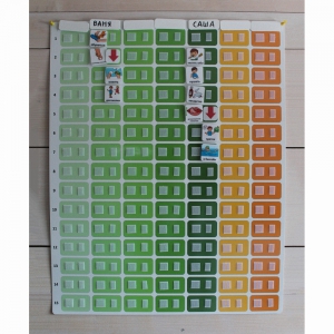 Панель для визуального расписания с цветными ячейками - fgospostavki.ru - Белово