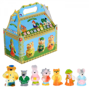 Набор резиновых игрушек "Теремок" - fgospostavki.ru - Белово