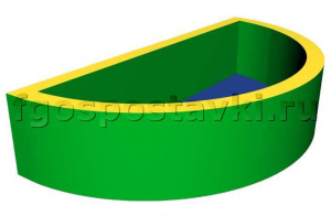 Сухой бассейн полукруглый (без рисунка) - fgospostavki.ru - Белово
