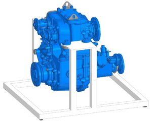 Учебное оборудование «Раздаточная коробка с коробкой отбора мощности в разрезе грузового автомобиля КамАЗ» - fgospostavki.ru - Белово