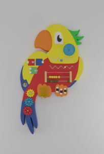 Бизиборд «Разноцветный попугай» - fgospostavki.ru - Белово