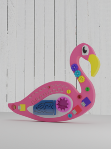 Бизиборд «Розовый фламинго» - fgospostavki.ru - Белово