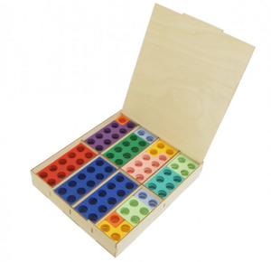 Нумирошка. Набор цветных пластиковых форм 80 шт. в коробке по методике Нумикон - fgospostavki.ru - Белово