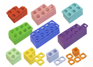 Нумирошка. Набор цветных пластиковых форм 100 шт. по методике Нумикон - fgospostavki.ru - Белово