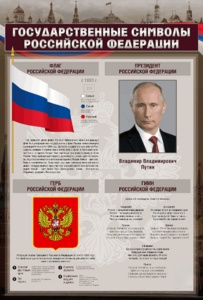 Стенд "Государственные символы Российской Федерации" - fgospostavki.ru - Белово
