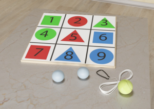 Мишень напольная цветная с цифрами - fgospostavki.ru - Белово