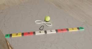 Мяч-маятник и планка для отбивания с цифрами - fgospostavki.ru - Белово