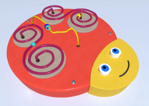 Настенный игровой элемент в виде головы гусеницы - fgospostavki.ru - Белово