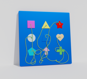 Тактильно-развивающая панель «Геометрия» - fgospostavki.ru - Белово