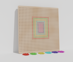 Тактильно-развивающая панель «Радужная мозаика» - fgospostavki.ru - Белово