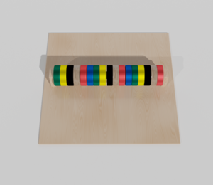 Тактильно-развивающая панель с разноцветными кругами - fgospostavki.ru - Белово