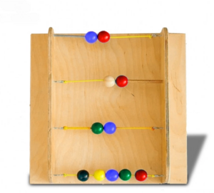 Тактильно-развивающая панель с текстурами и радужными шариками - fgospostavki.ru - Белово