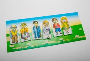 Набор пальчиковых кукол "Семья" 6 штук - fgospostavki.ru - Белово